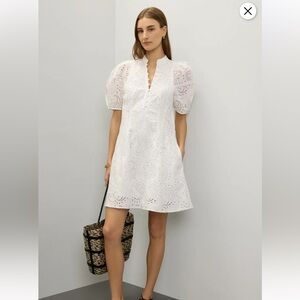 Club Monaco White Eyelet Dress